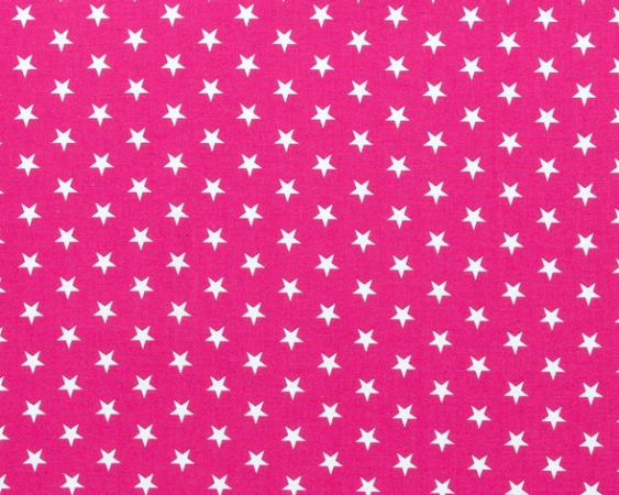 Baumwollstoff - Sterne - 10 mm - pink